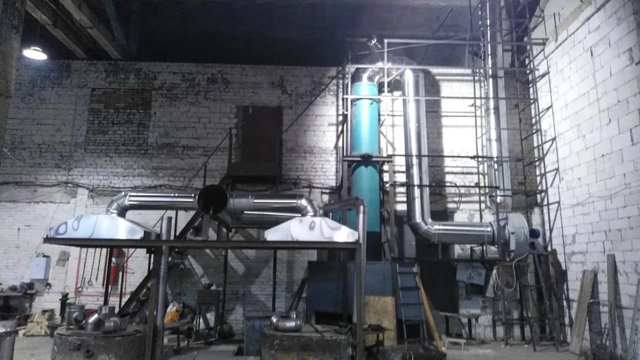 Промислова вентиляція для ливарного виробництва алюмінію ЮГОМЕТ